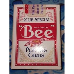 Sahara Bee No 92 Club Special Sahara Diamond Back Playing Cards Resealed